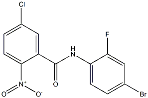 N-(4-bromo-2-fluorophenyl)-5-chloro-2-nitrobenzamide Structure