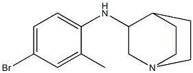 N-(4-bromo-2-methylphenyl)-1-azabicyclo[2.2.2]octan-3-amine Structure