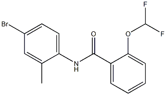 N-(4-bromo-2-methylphenyl)-2-(difluoromethoxy)benzamide Structure