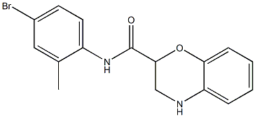 N-(4-bromo-2-methylphenyl)-3,4-dihydro-2H-1,4-benzoxazine-2-carboxamide Structure