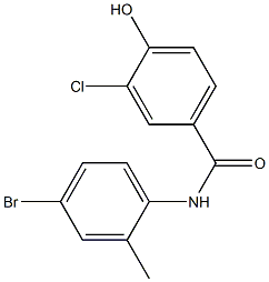 N-(4-bromo-2-methylphenyl)-3-chloro-4-hydroxybenzamide Structure