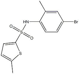 N-(4-bromo-2-methylphenyl)-5-methylthiophene-2-sulfonamide Structure