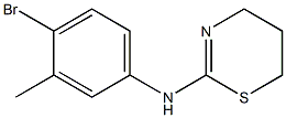 N-(4-bromo-3-methylphenyl)-5,6-dihydro-4H-1,3-thiazin-2-amine 구조식 이미지