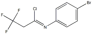 N-(4-bromophenyl)-2,2,2-trifluoroethanecarbonimidoyl chloride 구조식 이미지