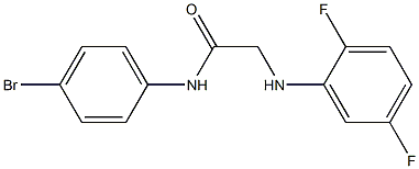 N-(4-bromophenyl)-2-[(2,5-difluorophenyl)amino]acetamide 구조식 이미지