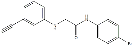 N-(4-bromophenyl)-2-[(3-ethynylphenyl)amino]acetamide Structure