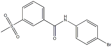N-(4-bromophenyl)-3-methanesulfonylbenzamide 구조식 이미지