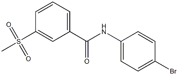 N-(4-bromophenyl)-3-methanesulfonylbenzamide Structure