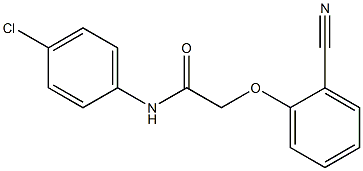N-(4-chlorophenyl)-2-(2-cyanophenoxy)acetamide 구조식 이미지