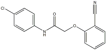 N-(4-chlorophenyl)-2-(2-cyanophenoxy)acetamide Structure