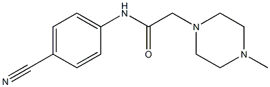 N-(4-cyanophenyl)-2-(4-methylpiperazin-1-yl)acetamide 구조식 이미지