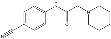 N-(4-cyanophenyl)-2-(piperidin-1-yl)acetamide 구조식 이미지