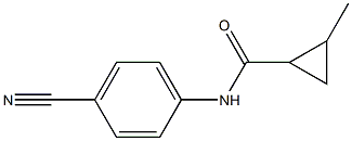 N-(4-cyanophenyl)-2-methylcyclopropanecarboxamide Structure