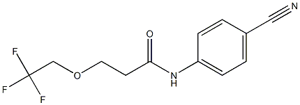 N-(4-cyanophenyl)-3-(2,2,2-trifluoroethoxy)propanamide Structure