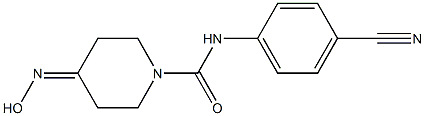 N-(4-cyanophenyl)-4-(hydroxyimino)piperidine-1-carboxamide Structure