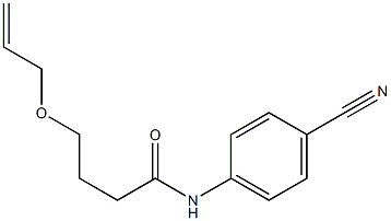 N-(4-cyanophenyl)-4-(prop-2-en-1-yloxy)butanamide Structure