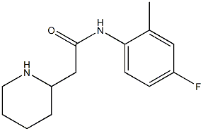 N-(4-fluoro-2-methylphenyl)-2-(piperidin-2-yl)acetamide 구조식 이미지