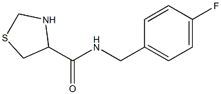 N-(4-fluorobenzyl)-1,3-thiazolidine-4-carboxamide Structure