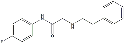 N-(4-fluorophenyl)-2-[(2-phenylethyl)amino]acetamide 구조식 이미지