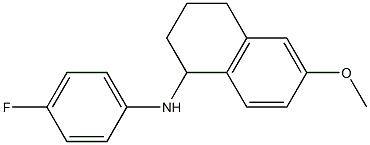 N-(4-fluorophenyl)-6-methoxy-1,2,3,4-tetrahydronaphthalen-1-amine 구조식 이미지