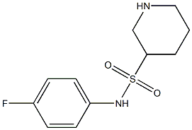 N-(4-fluorophenyl)piperidine-3-sulfonamide Structure