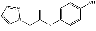 N-(4-hydroxyphenyl)-2-(1H-pyrazol-1-yl)acetamide 구조식 이미지