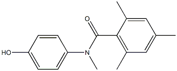 N-(4-hydroxyphenyl)-N,2,4,6-tetramethylbenzamide 구조식 이미지