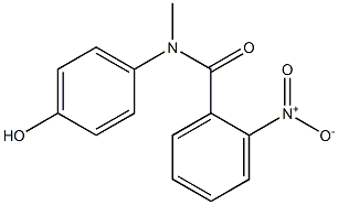 N-(4-hydroxyphenyl)-N-methyl-2-nitrobenzamide 구조식 이미지