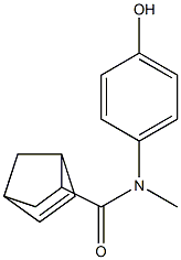 N-(4-hydroxyphenyl)-N-methylbicyclo[2.2.1]hept-5-ene-2-carboxamide 구조식 이미지