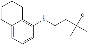 N-(4-methoxy-4-methylpentan-2-yl)-5,6,7,8-tetrahydronaphthalen-1-amine 구조식 이미지