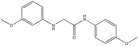 N-(4-methoxyphenyl)-2-[(3-methoxyphenyl)amino]acetamide 구조식 이미지