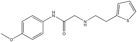 N-(4-methoxyphenyl)-2-{[2-(thiophen-2-yl)ethyl]amino}acetamide Structure