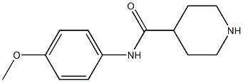 N-(4-methoxyphenyl)piperidine-4-carboxamide 구조식 이미지