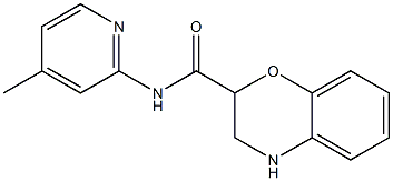 N-(4-methylpyridin-2-yl)-3,4-dihydro-2H-1,4-benzoxazine-2-carboxamide 구조식 이미지