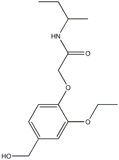 N-(butan-2-yl)-2-[2-ethoxy-4-(hydroxymethyl)phenoxy]acetamide Structure