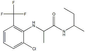 N-(butan-2-yl)-2-{[2-chloro-6-(trifluoromethyl)phenyl]amino}propanamide Structure