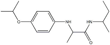 N-(butan-2-yl)-2-{[4-(propan-2-yloxy)phenyl]amino}propanamide Structure