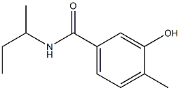 N-(butan-2-yl)-3-hydroxy-4-methylbenzamide 구조식 이미지