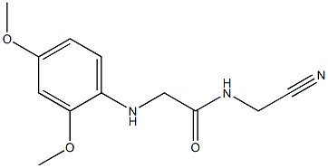 N-(cyanomethyl)-2-[(2,4-dimethoxyphenyl)amino]acetamide 구조식 이미지