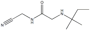 N-(cyanomethyl)-2-[(2-methylbutan-2-yl)amino]acetamide 구조식 이미지