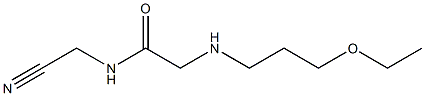 N-(cyanomethyl)-2-[(3-ethoxypropyl)amino]acetamide Structure