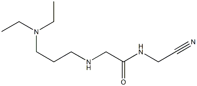 N-(cyanomethyl)-2-{[3-(diethylamino)propyl]amino}acetamide 구조식 이미지