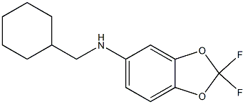 N-(cyclohexylmethyl)-2,2-difluoro-2H-1,3-benzodioxol-5-amine Structure