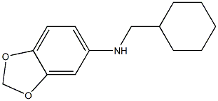 N-(cyclohexylmethyl)-2H-1,3-benzodioxol-5-amine 구조식 이미지