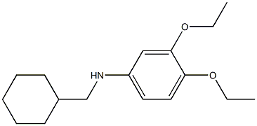 N-(cyclohexylmethyl)-3,4-diethoxyaniline 구조식 이미지