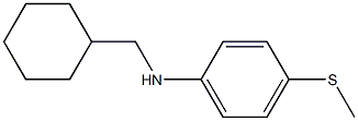 N-(cyclohexylmethyl)-4-(methylsulfanyl)aniline 구조식 이미지