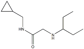 N-(cyclopropylmethyl)-2-(pentan-3-ylamino)acetamide 구조식 이미지