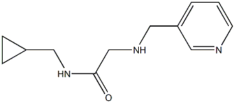 N-(cyclopropylmethyl)-2-[(pyridin-3-ylmethyl)amino]acetamide Structure