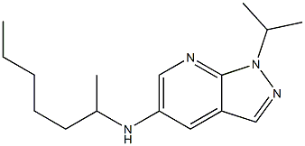 N-(heptan-2-yl)-1-(propan-2-yl)-1H-pyrazolo[3,4-b]pyridin-5-amine 구조식 이미지