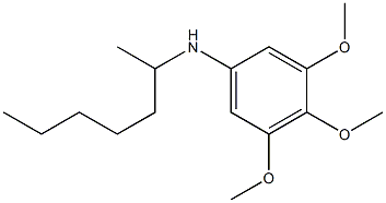 N-(heptan-2-yl)-3,4,5-trimethoxyaniline 구조식 이미지